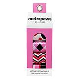 Metro Paws Dog Poopy Bags Pink Multi 8 Pack