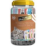 Fussie Cat Premium Tuna Chicken Puree 50ct 10 flavors