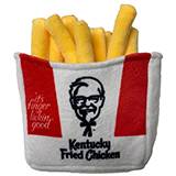 Kentucky Fried Chicken Fries Dog Toy 6-inch