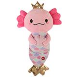 Axolotl Mermaid Plush Dog Toy 10-inch