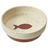 Sedona Ceramic Cat Dish Chestnut Brown 5-inch