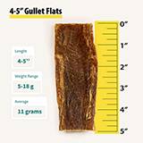 Gourmet Dog Treat Single Beef Gullet Flat 4-5-inch