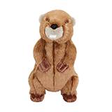 Fluff and Tuff Troy Beaver Plush Dog Toy