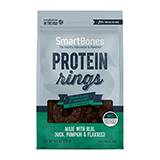 SmartBones Protein Rings Duck Flax Pumpkin Dog Treats 10oz
