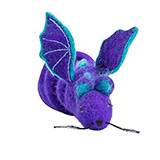 Wool Purple Dragon with 6 ft tail Cat Toy