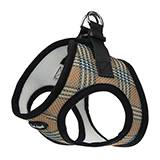 Wrap N Go Dog and Cat Step Harness Tan Plaid Small