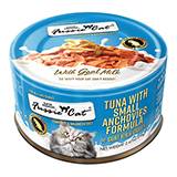 Fussie Cat Food Tuna Anchovie with Goat Milk 2.4oz 24Pk