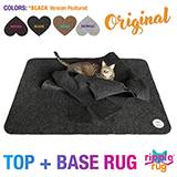 Snuggly Cat Ripple Rug Black Cat Play Area