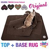 Snuggly Cat Ripple Rug Mocha Cat Play Area