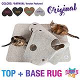 Snuggly Cat Ripple Rug Oatmeal Cat Play Area