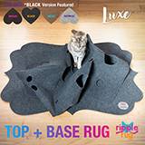 Snuggly Cat Ripple Rug Luxe Black Cat Play Area