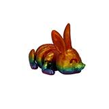 Articulated Lazy Rabbit Ornament One of a Kind