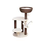 PetPals Quartz 5-Level Cat Tree Brown and Cream 35-inch
