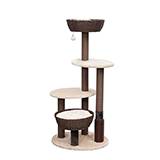 PetPals Pharoah 5-Level Cat Tree Brown and Cream 48-inch