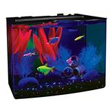 GloFish Cresent Aquarium Kit 5 Gallon Black