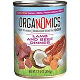 Organomics Dog Lamb Beef Canned Dog Food 12-oz. each