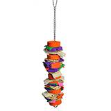A & E Happy Beaks Color Splash Bird Toy for Med to Lg Birds