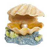 Tetra GloFish Clam Aquarium Ornament