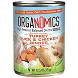 Organomics Dog Turkey Duck Chick Canned Dog Food 12-oz. each