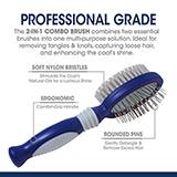 Magic Coat Professional 2-in-1 Combo Dog Brush