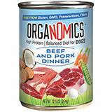 Organomics Dog Beef Pork Canned Dog Food 12-oz. each