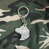 Pewter Key Chain I Love My Brittany Spaniel