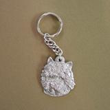 Pewter Key Chain I Love My Cairn Terrier