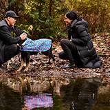 Packable Rain Poncho for Dogs Squiggles XLarge