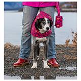Packable Rain Poncho for Dogs Raindrops XXLarge