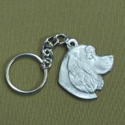 Pewter Key Chain I Love My Cocker Spaniel