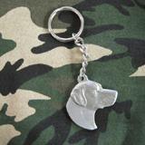 Pewter Key Chain I Love My Labrador