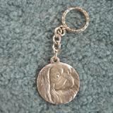 Pewter Key Chain I Love My Pekingese