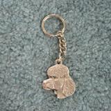 Pewter Key Chain I Love My Poodle