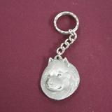 Pewter Key Chain I Love My Samoyed