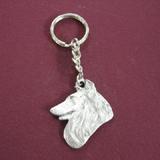 Pewter Key Chain I Love My Shetland Sheepdog