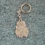 Pewter Key Chain I Love My Shih Tzu