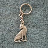 Pewter Key Chain I Love My Siamese