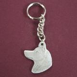 Pewter Key Chain I Love My Siberian Husky