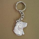 Pewter Key Chain I Love My Basset Hound