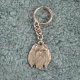 Pewter Key Chain I Love My Maltese