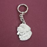 Pewter Key Chain I Love My Saint Bernard