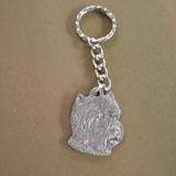 Pewter Key Chain I Love My West Highland White Terrier