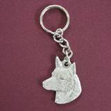 Pewter Key Chain I Love My Australian Cattledog