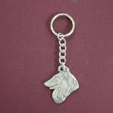 Pewter Key Chain I Love My Collie