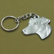 Pewter Key Chain I Love My Jack Russell Terrier
