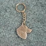 Pewter Key Chain I Love My Schipperke