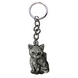 Pewter Key Chain I Love My Kitty 