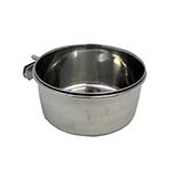 Stainless Bird Dish w/clamp 20 ounce