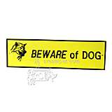Beware of Dog Sign Small Plastic