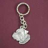 Pewter Key Chain I Love My Bordeaux